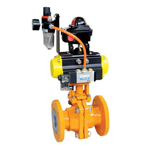 Шаровой полнопроходный кран Гранфлуид ШК, футерованный