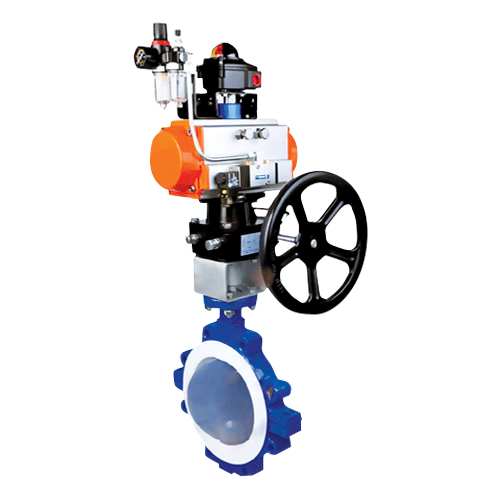 Дисковый поворотный затвор Гранфлуид ЗД, футерованный