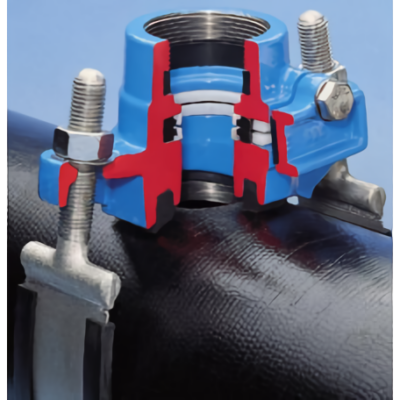 Хомут Hawle перекрывающийся врезной