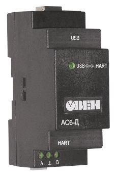 АС6-Д преобразователь интерфейсов (модем) HART-USB для связи датчика с персональным компьютером