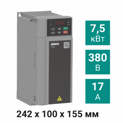 Преобразователь частоты ПЧВ3-7К5-В [М01] 7,5 кВт 380 В