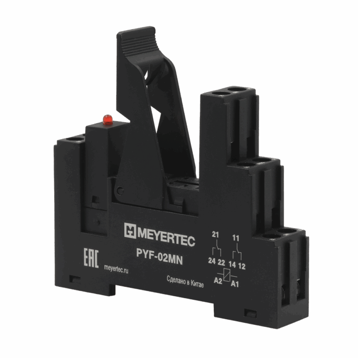 Колодки для промежуточных реле MEYERTEC PYF-02MN/LM220VAC