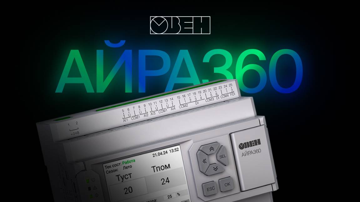 АЙРА360 конфигурируемый контроллер вентиляции 2 АЙРА360 конфигурируемый контроллер вентиляции — изображение 2