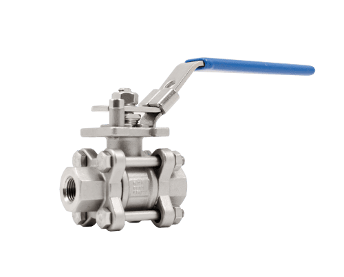 Краны шаровые АДЛ BV17 резьбовые с ISO фланцем