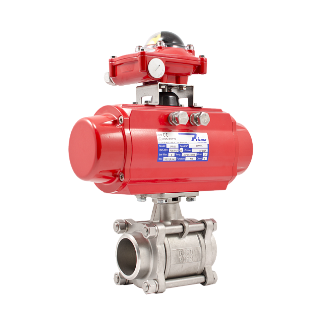 Краны шаровые АДЛ BV17 с пневмоприводом 2 Краны шаровые АДЛ BV17 с пневмоприводом — изображение 2