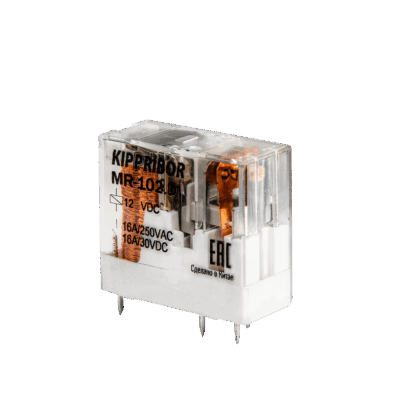 Промежуточные реле KIPPRIBOR серии MR в компактном корпусе (1- и 2-контактные)
