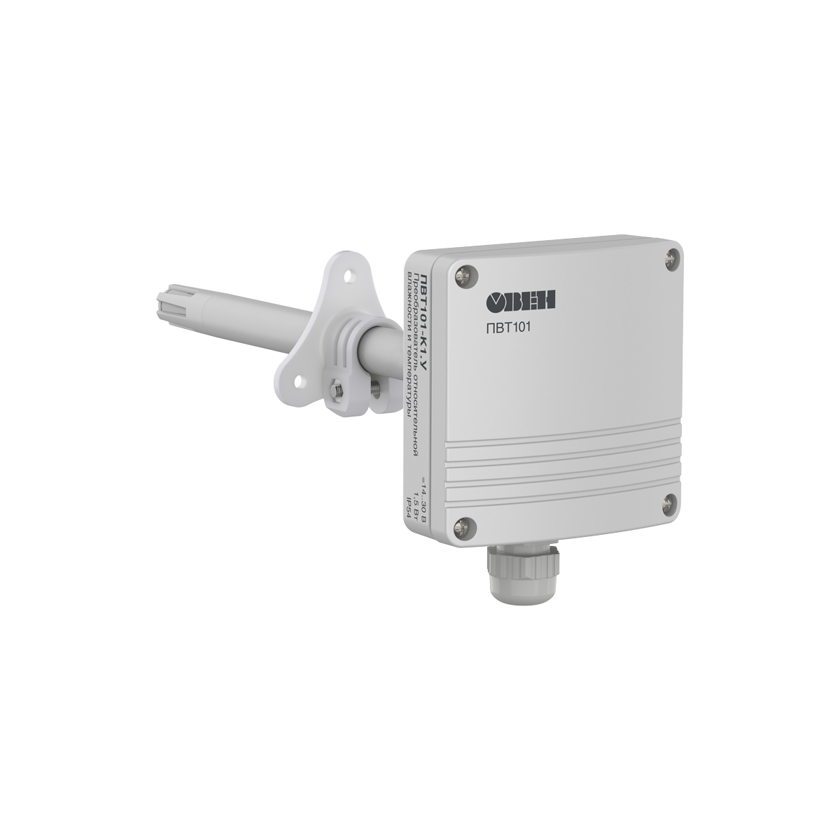 ПВТ101 канальный датчик (преобразователь) влажности и температуры