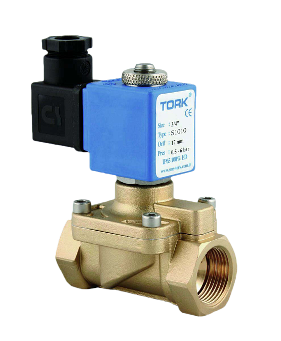 Клапаны электромагнитные (соленоидные) отсечные Tork S1010 2 Клапаны электромагнитные (соленоидные) отсечные Tork S1010 — изображение 2