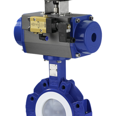 Затворы Swissfluid серии SBP футерованные