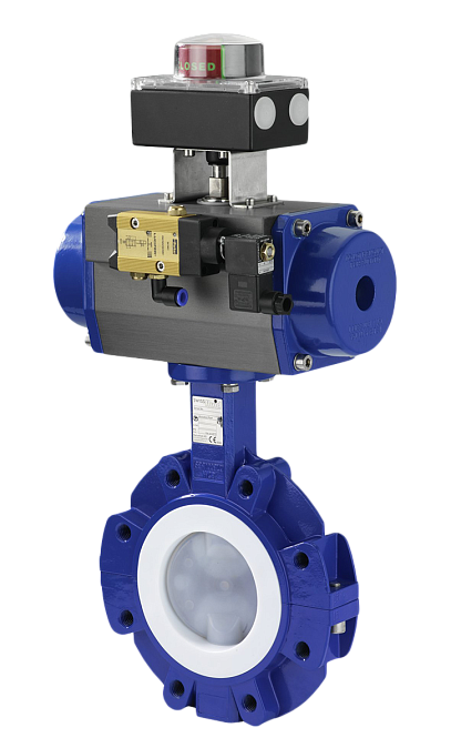 Затворы Swissfluid серии SBP футерованные 1 Затворы Swissfluid серии SBP футерованные