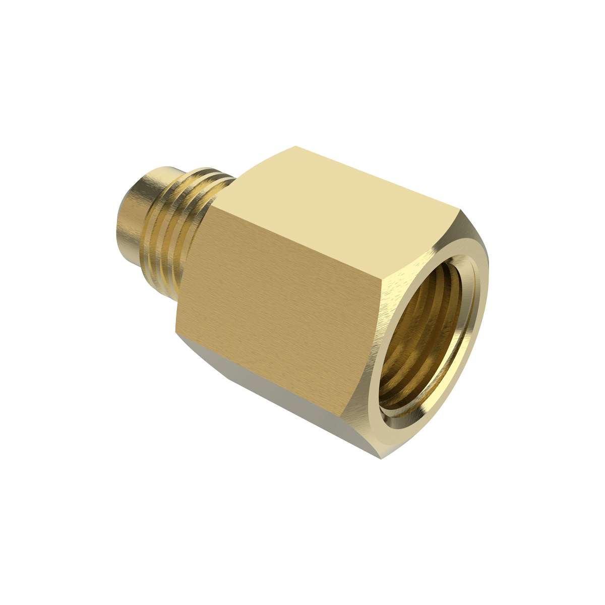 upl-v-g14-n-iso УПЛ устройство переходное латунное с резьбы SAE ¼" на G1/4" и G1/2"