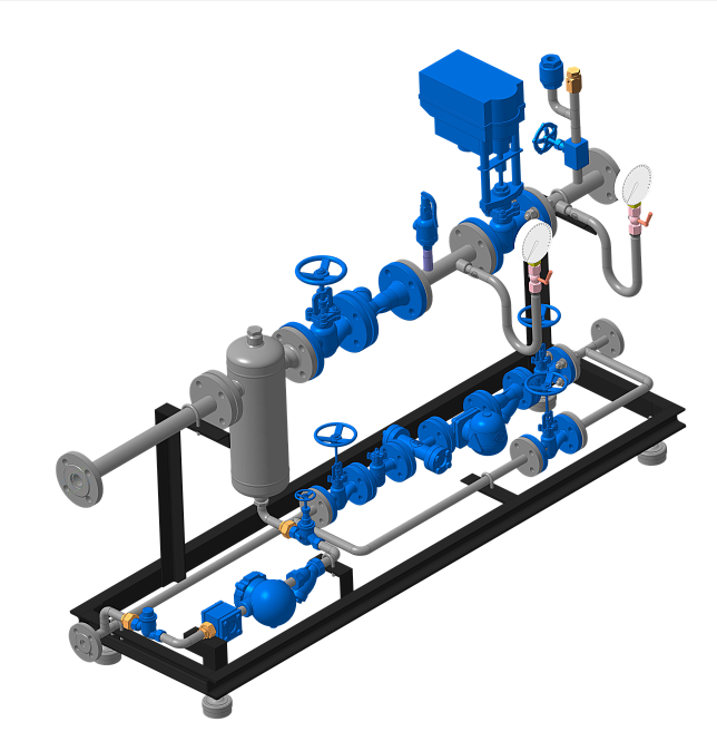 Узел подготовки и регулирования пара Гранстим КОП 1 Узел подготовки и регулирования пара Гранстим КОП