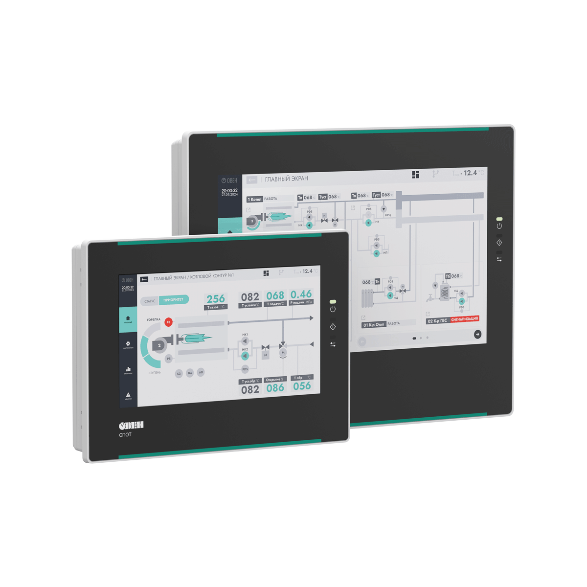 СПОТ панель оператора теплоснабжения с готовой визуализацией