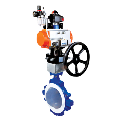 Дисковый поворотный затвор Гранфлуид ЗД, футерованный