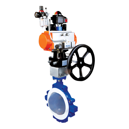 Дисковый поворотный затвор Гранфлуид ЗД, футерованный